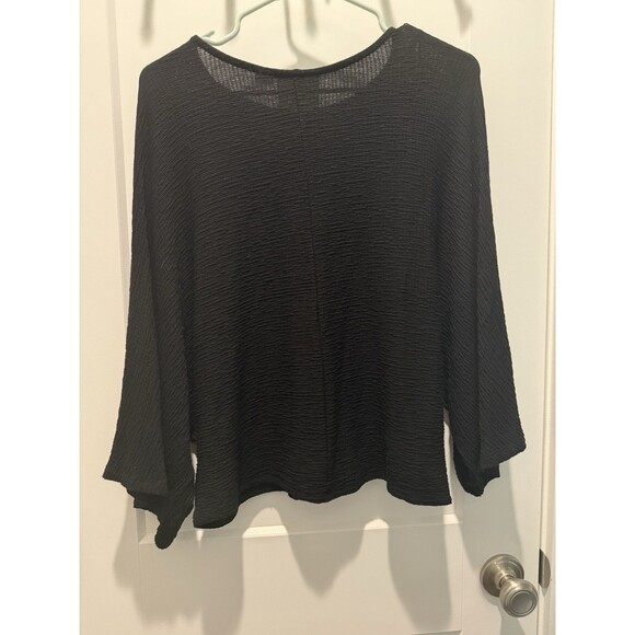Anthropologie Maeve Womens Small Claire Black Textured Knit Pullover Top Shirt - Picture 8 of 8